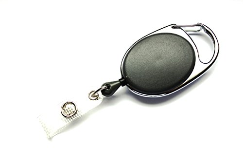 Waizmann.IDeaS® 1x Ausweisjojo Jojo Zipper Ausweishalter Kartenhalter Schlaufenclip Aufrollmechanismus Schlüsselanhänger von Waizmann.IDeaS