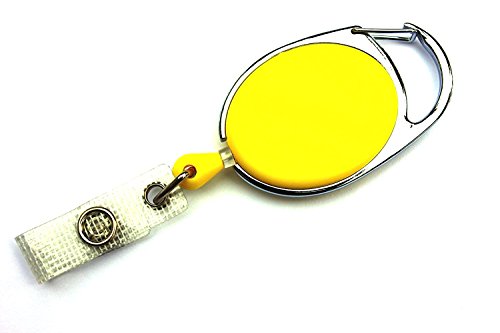 Waizmann.IDeaS® 1x Ausweisjojo Jojo Zipper Ausweishalter Kartenhalter Schlaufenclip Aufrollmechanismus Schlüsselanhänger von Waizmann.IDeaS