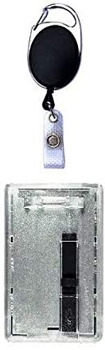 Waizmann.IDeaS 1x Ausweisset Ausweis-Set STAHLSEIL Drahtseil Zipper Ausweisjojo transparent Ausweiszipper Ausweishalter + Kartenhülle Ausweishülle Ausweishalter von Waizmann.IDeaS