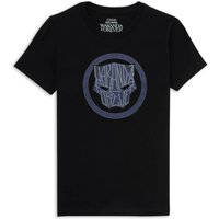 Wakanda Forever Emblem Kinder T-Shirt - Schwarz - 11-12 Jahre von Wakanda Forever