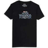 Wakanda Forever Logo Kinder T-Shirt - Schwarz - 11-12 Jahre von Wakanda Forever