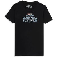 Wakanda Forever Logo Kinder T-Shirt - Schwarz - 9-10 Jahre von Original Hero