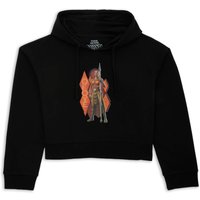 Wakanda Forever Okoye Frauen Cropped Hoodie - Schwarz - L von Wakanda Forever