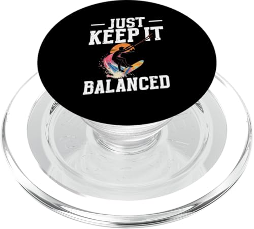 Wakeboard Lover Keep It Balanced Wakeboarder PopSockets PopGrip für MagSafe von Wakeboarding Outfit for Wakesurfing Fans