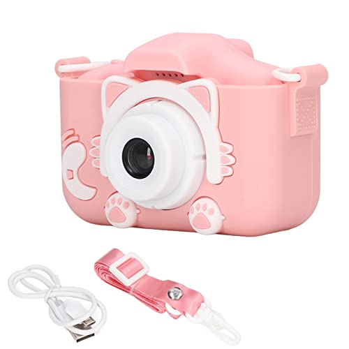 Kinderkamera, 2,0 Zoll 20MP/1080P HD Selfie Kinder Digitalkamera mit 32GB Karte, Mini Spielzeugkamera für 3-9 Jahre alte Kinder (Rosa) von Wakects