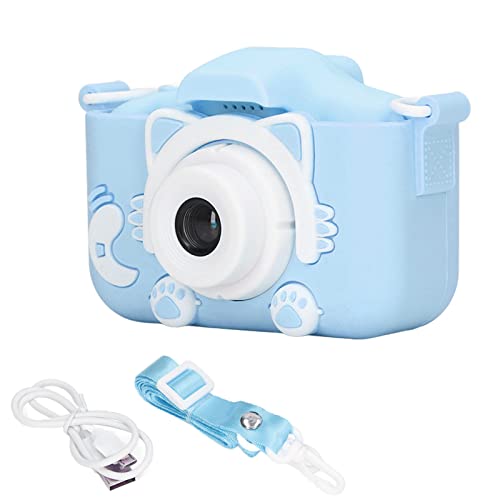 Kinderkamera, 5,1 cm (2,0 Zoll), 20 MP / 1080 P, HD Selfie-Digitalkamera für Kinder mit 32 GB Karte, Mini-Spielzeugkamera für 3-9 Jahre (Blau) von Wakects