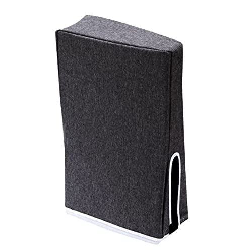 Staubschutz für PS5, Präzisionsschnitt Schutzhülle Anti-Kratzer Wasserdicht Cover Sleeve für 5 Konsole Digital Edition und Ultra HD Edition (Schwarz) von Wakects