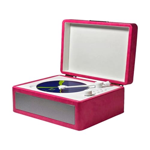 Wakects CD Player, USB Drive Wiedergabe, Drahtloses Musik Streaming mit Dual Lautsprechern für 6 8 Stunden Playtime, Tragbarer Musikplayer Unterstützt die Wiedergabe von TF (PINK) von Wakects