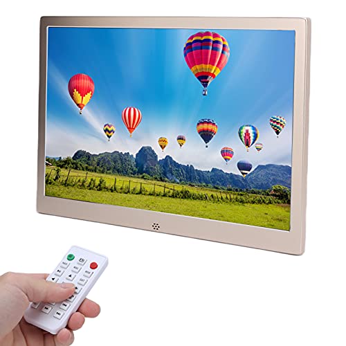 Wakects Digitaler Bilderrahmen 12 Zoll LED 1280 x 800 HD Digitaler Fotorahmen mit Fernbedienung, Unterstützung für Foto/Video/Musik/Kalender/Wecker, Metall, für Wakects Digitaler Bilderrahmen 12 Zoll LED 1280 x 800 HD Digitaler Fotorahmen mit Fernbedienung, Unterstützung für Foto/Video/Musik/Kalender/Wecker, Metall, für von Wakects