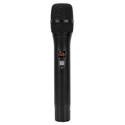 Wakects Dynamisches Mikrofon,drahtloses UHF-Handmikrofon mit Empfänger 25 Kanäle Frequenzmodulation Plug and Play für Hochzeiten Konferenzen Reden Karaoke usw von Wakects