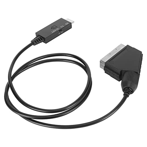 Wakects HDMI-zu-Scart-Konverter, HD-Medienschnittstelle zu Scart-Adapterkabel, Unterstützt PAL NTSC HD-zu-Scart-Konverter-Adapterkabel für TV VHS VCR DVD Wakects HDMI-zu-Scart-Konverter, HD-Medienschnittstelle zu Scart-Adapterkabel, Unterstützt PAL NTSC HD-zu-Scart-Konverter-Adapterkabel für TV VHS VCR DVD von Wakects