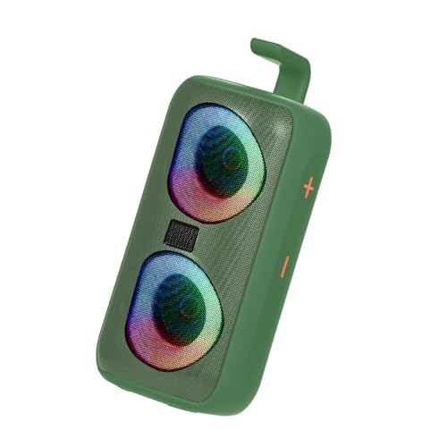 Wakects Soundbox, Tragbarer Lautsprecher 360 ° Sound Field Music Player BT 5.2 Schnelle Verbindung Spielzeit für Home Outdoor Indoor (Green) von Wakects