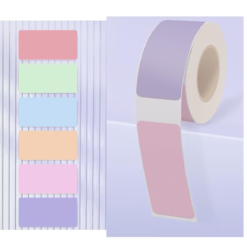 WakiHong Selbstklebend Thermo-etiketten Papier Macaron-Farbe Etiketten,14 x 30mm Etikettendruckerpapier für Schule,Zuhause,Büro,Kleine Unternehmen,150 Etiketten/Rolle(Gemischte Farben) WakiHong Selbstklebend Thermo-etiketten Papier Macaron-Farbe Etiketten,14 x 30mm Etikettendruckerpapier für Schule,Zuhause,Büro,Kleine Unternehmen,150 Etiketten/Rolle(Gemischte Farben) von WakiHong