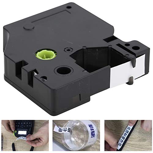 12 Mm Laminiertes Etikett Klebeband Schneller Druck Einfach zu Verwendendem Wasserdicht und öldichter Breiter Anwendung, Vielseitig Kompatibel mit 160 210D PNP PL200 für Labeimanager PNP LabelManager von Walfront