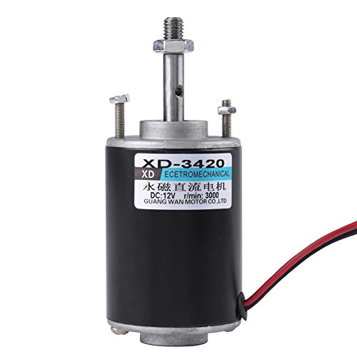 12 V/24 V Mini Dauermagnet DC Motor, Mini Dauermagnet Gleichstrommotor Hochgeschwindigkeit ??Niederige L?rm F¨¹r DIY CW/CCW-Steuerung 3000/6000 RPM(3000 U/min (12 V)) von Walfront