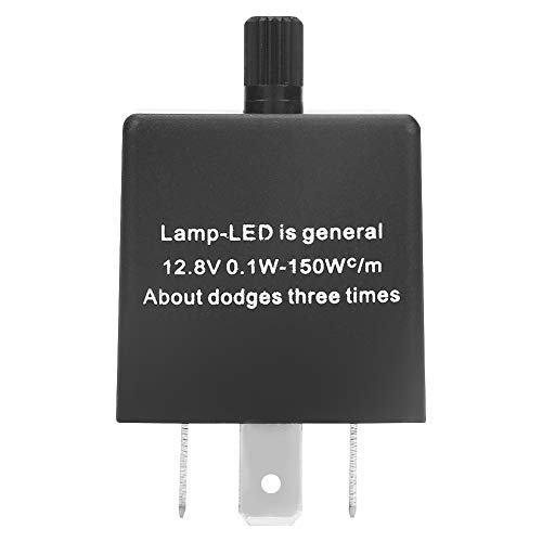 12.8V LED Blinkrelais CF13 JL-02 3 Poliges Elektronisches Flasher Relay für LED Blinkerglühlampe Hyper Blinken, 0.1W-150W, 60-120 mal pro Minute von Walfront