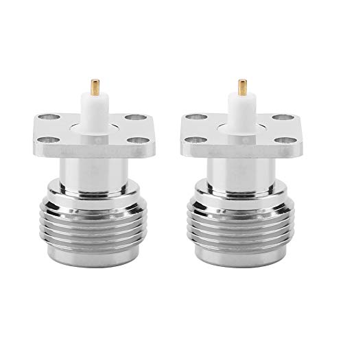 2 X N-Typ-Buchse, Kupfermaterial, HF-Koaxialadapter, Koax-Steckverbinder mit Flansch für Verlängerungskabel, Antenne, Koax-Adapter-Kit 2 X N-Typ-Buchse, Kupfermaterial, HF-Koaxialadapter, Koax-Steckverbinder mit Flansch für Verlängerungskabel, Antenne, Koax-Adapter-Kit von Walfront