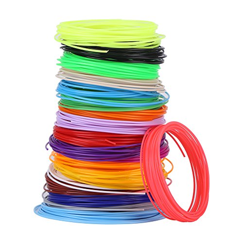 20pcs Druck Pen Filament Minen Druck 1,75 mm 20 Farben Pen PCL Filament Minen 16,4 Fuß für jede Farbe von Walfront