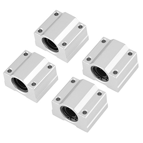 4 Stück SCS12UU Linear Motion Kugellager CNC Gleitbuchse Block Aluminium von Walfront