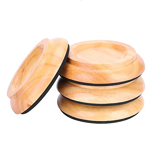 4Pcs Piano Caster Cups Holz Piano Caster Upright Piano Bein Bodenschoner Rutschfest(Color) von Walfront