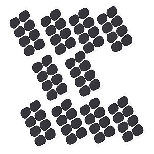 80pcs Saxophon Mundstück Pad Silikon Schwarz Klarinette Mundstück Kissen Saxophonische Mundstücksflecken mit Guter Luftdicht für Zähne mit Starkem Klebstoff, 80pcs Saxophon Mundstück Pad Silikon Schwarz Klarinette Mundstück Kissen Saxophonische Mundstücksflecken mit Guter Luftdicht für Zähne mit Starkem Klebstoff, von Walfront