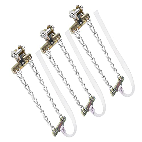 Anti -Reifen -Schneekette Traktionskette Ersatzzubehör Reiskette Stahl mit Niedrigem Anti Skid Design 3PCs für Leichte LKW und SUV Reifen aus Manganstahl (Kleine Größe (29,9 x 15 x 6,7 Zoll)) von Walfront