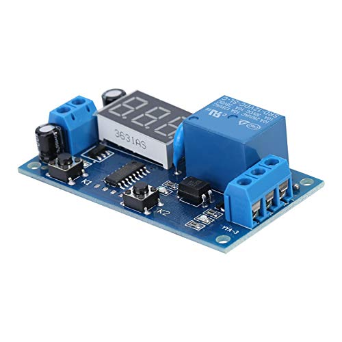 DC 12 V Timer-Modul Programmierbares Verzögerungs-Relais-Modul Zyklus-Timer Einstellbare Relaisplatine Endlosschleife mit LED-Anzeige 65 Mm X 36 Mm X 18 Mm von Walfront