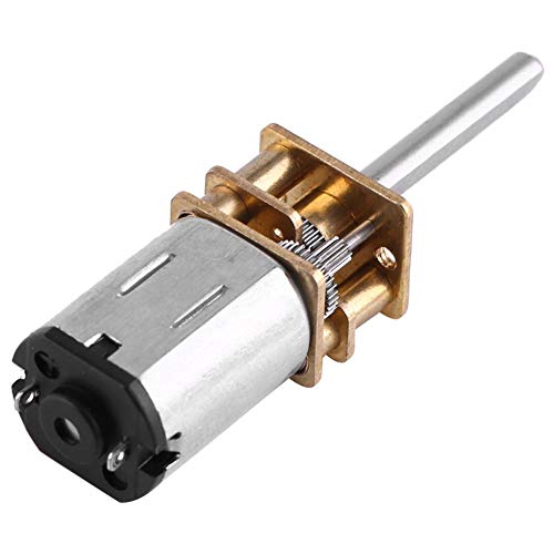 DC 12V Getriebemotor Micro Zahnrad Speed Geschwindigkeitsreduzierung mit langer Ausgangswelle für Roboter DIY 200RPM von Walfront