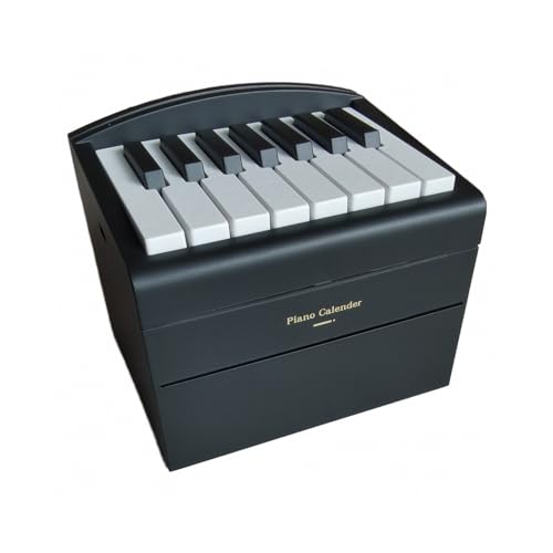 Klavierkalender, Mini Playable Piano, Kompaktes Musikdekor für Zuhause, Schreibtisch, Studienraum mit USB -Ladung für Musikliebhaber (mit Musikkalenderkarten) von Walfront