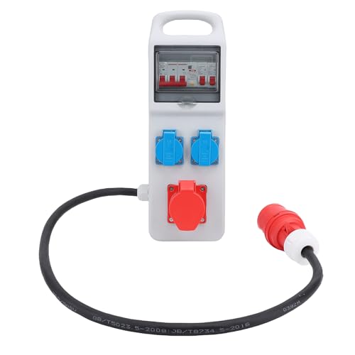 Leistungsverteilungskasten mit Luftschalter 3 Phase 400V 16a 5 Pin Wassersicheres Buchse Industrial Electrical Box Leicht und Tragbar Leistungsverteilungskasten mit Luftschalter 3 Phase 400V 16a 5 Pin Wassersicheres Buchse Industrial Electrical Box Leicht und Tragbar von Walfront