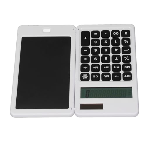 Multi -Funktionsrechner LCD -Schreibblock Hypotheken- und Steuerkonvertierungen Solarantrieb für Home Office School Shop Stummschalter, Taschengröße Taschenrechner mit Notizblock von Walfront