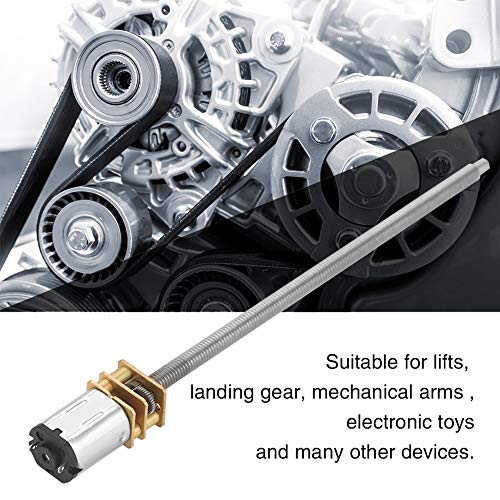 N20 Getriebe Motor-Metall-Zahnradmotor mit Langer M4 X 100 Mm Ausgangswelle 6 V 100 U/Min-Verschleiß-resistierend für Aufzüge für Aufzüge Fahrgeschäft Mechanische Arme Elektronisches Spielzeug (6 N20 Getriebe Motor-Metall-Zahnradmotor mit Langer M4 X 100 Mm Ausgangswelle 6 V 100 U/Min-Verschleiß-resistierend für Aufzüge für Aufzüge Fahrgeschäft Mechanische Arme Elektronisches Spielzeug (6 von Walfront
