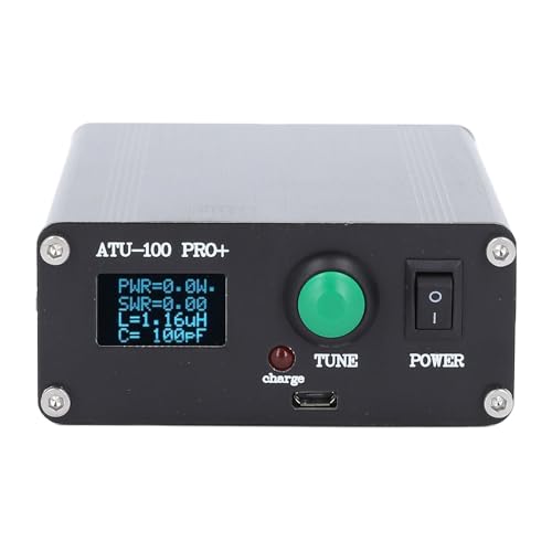 Shortwave Antenna -Tuner, 0,96 -Zoll -Anzeige Typ C, Premium -Komponenten, Metallgehäuse, Automatische Abstimmung von Walfront