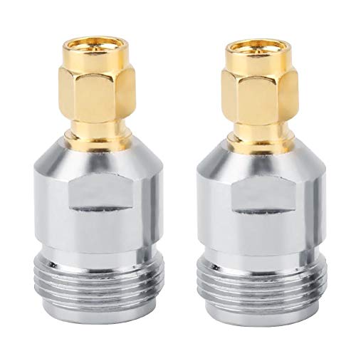 Walfront 2 Stck RF Stecker Koaxial Adapter N-Buchse auf SMA Stecker Test Converter 0-6 GHz Frequenz 50Ω Impedanz von Walfront