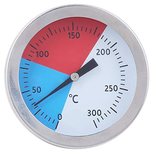 Walfront 52mm/2in Holzkohlegrill Pit Smoker Temp Gauge Grill Thermometer Gauge TS - BX500 0‑300 ℃ Edelstahlthermometer für Ofengrillgrill von Walfront