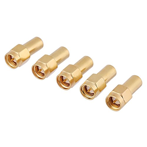 Walfront 5Pcs SMA-Stecker HF-Koaxialanschluss-Adapter SMA-Stecker HF-Koaxialanschluss-Lasten 50 Ohm 2W von Walfront