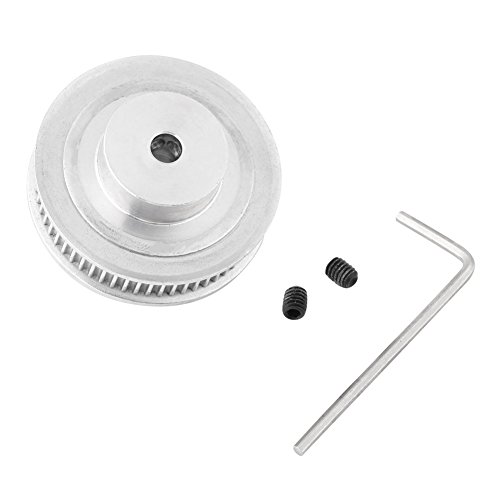 Walfront Schrittmotor 60 Zahn 5mm Bohrung Aluminium Gt2 Zahnriemen Riemenscheiben + 1pc Schraubenschlüssel + 2 Stück Schrauben Für 3d Drucker von Walfront