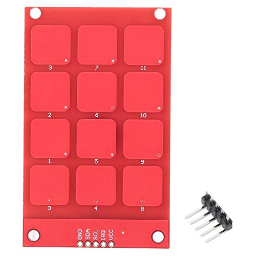 Walfront Touch-Tastatur, kapazitive Touch-Tastatur MPR121, hochempfindliche 12-Tasten-Tastatur von Walfront