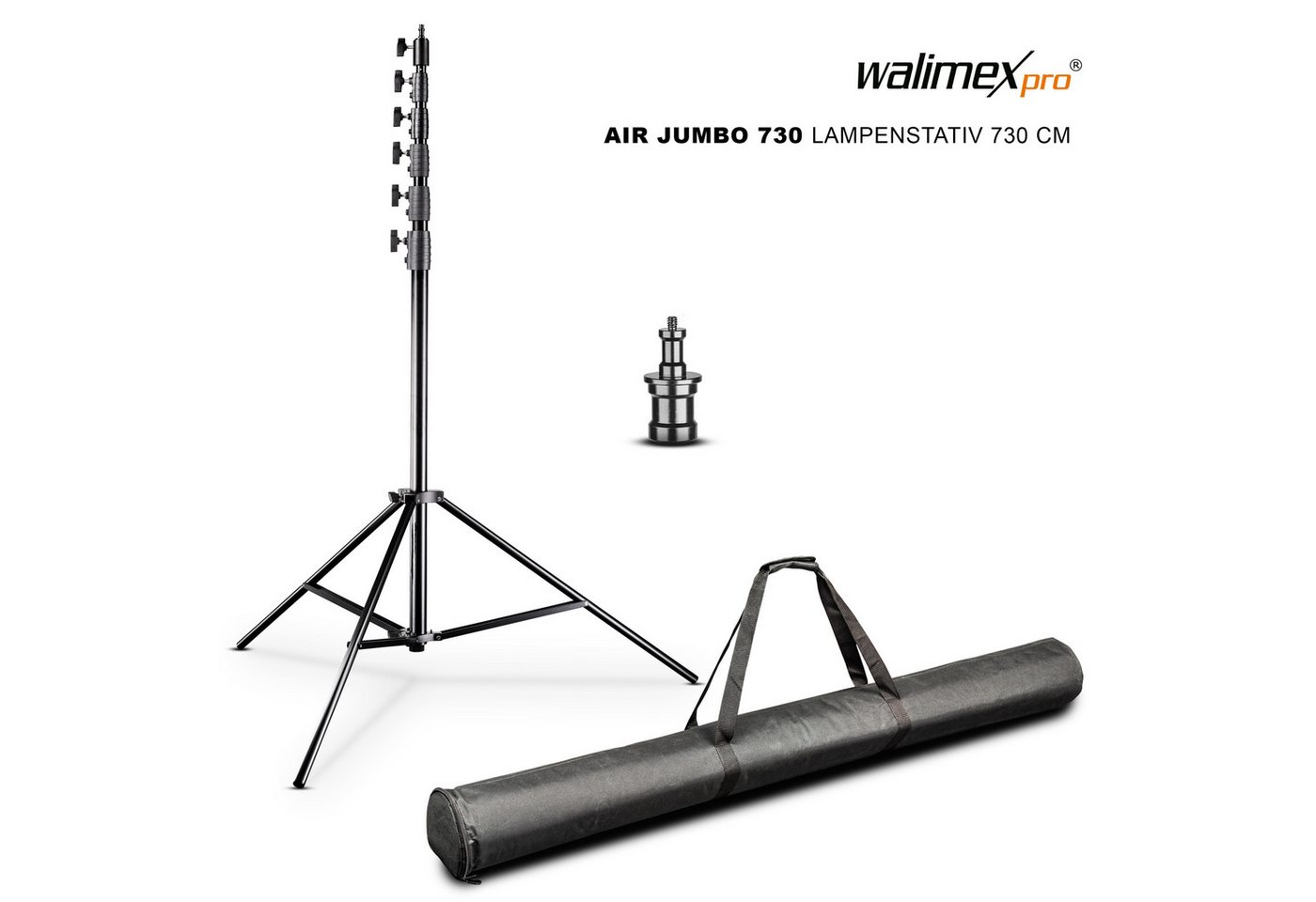 Walimex Pro Jumbo AIR 730 Lampenstativ 730 cm Lampenstativ von Walimex Pro