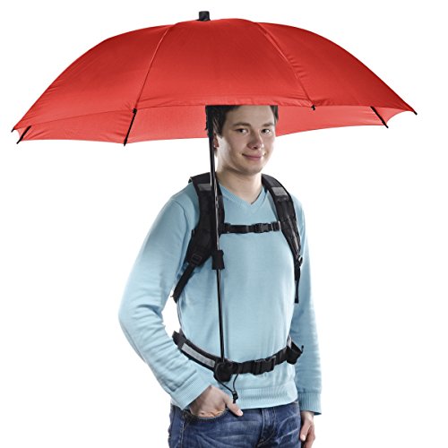 Walimex Pro Swing handsfree Regenschirm mit Tragegestell rot, Mittel von Walimex Pro