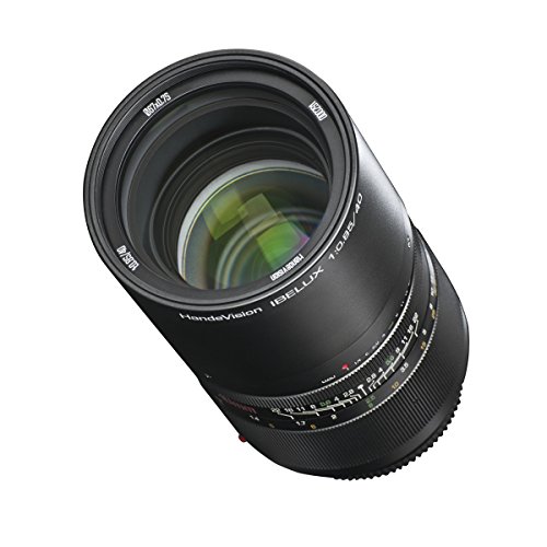 Handevision IBELUX 40mm 1:0,85 Objektiv für Sony E-Mount schwarz (manueller Fokus, für APS-C Sensor gerechnet, IF, Filterdurchmesser 67mm, 4K Auflösung, mit ausziehbarer Gegenlichtblende) von Walimex pro