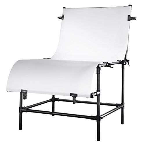 Walimex Aufnahmetisch 200x100cm – Professioneller Fototisch für Produktfotografie, 80cm Höhe, Ideal für Makro- und Stillleben-Aufnahmen von Walimex pro