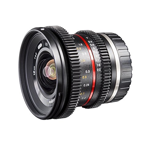 Walimex Pro 12mm 1:2,2 VCSC-Weitwinkelobjektiv für Sony E Mount Objektivbajonett schwarz (manueller Fokus, für APS-C Sensor gerechnet, Filterdurchmesser 67mm, stufenlose Blendeneinstellung) von Walimex pro