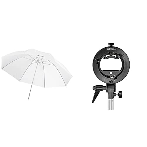 Walimex Pro 17679 Durchlichtschirm 109 cm weiß (für weiches und diffuses Licht) von Walimex pro