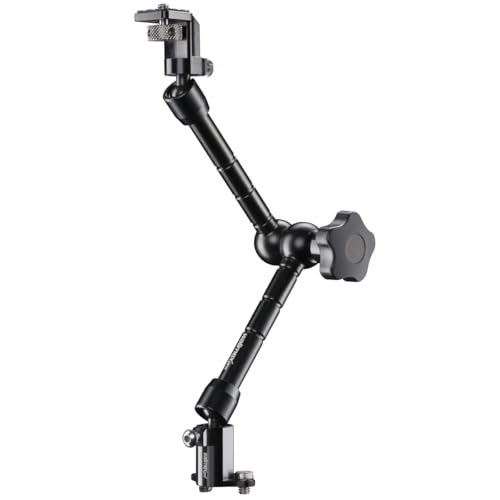 Walimex Pro Gelenkarm mit Verdrehschutz - 360° drehbar, 28cm Gesamtlänge, 1/4'' Gewinde, bis 2 kg Belastung, Kompatibel mit DSLR Rigs, Dollys und Walimex Aptaris Kamera Käfig von Walimex pro