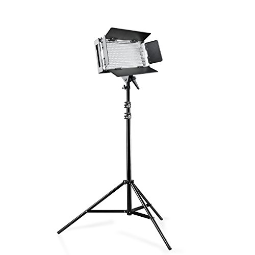 Walimex Pro LED 500 Videolicht (dimmbare Flächenleuchte inkl. Lampenstativ WT-806) von Walimex pro