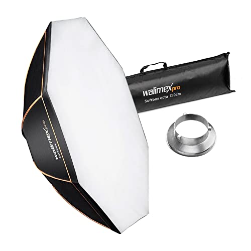 Walimex Pro Octagon Softbox Orange Line 120 cm Durchmesser für Aurora/Bowens von Walimex pro