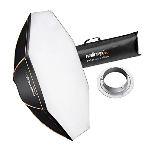 Walimex Pro Octagon Softbox Orange Line 120 cm Durchmesser für Walimex Pro & K von Walimex pro