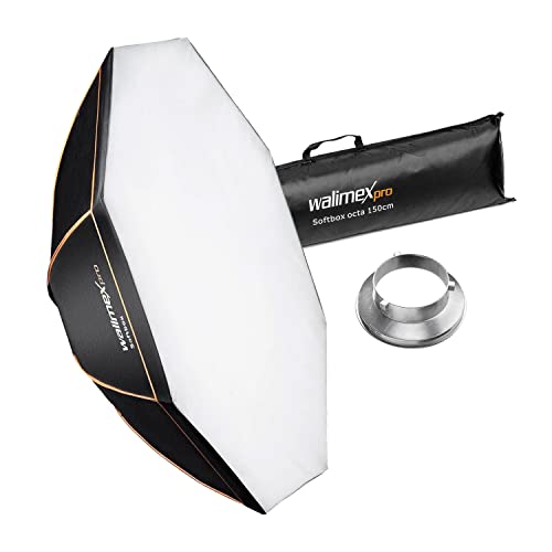 Walimex Pro Octagon Softbox Orange Line 150 cm Durchmesser für Aurora/Bowens von Walimex pro