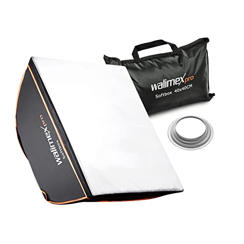 Walimex Pro Softbox Orange Line 40x40 cm für Hensel EH von Walimex pro